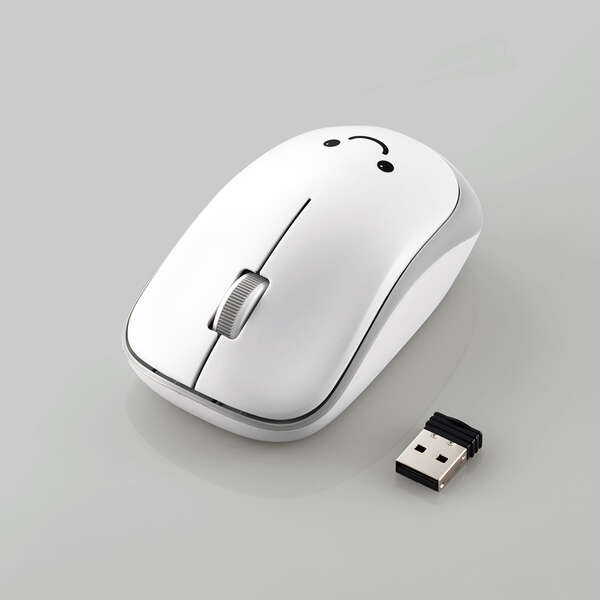 IRマウス/ENELOシリーズ/無線/3ボタン/省電力/抗菌/ホワイト