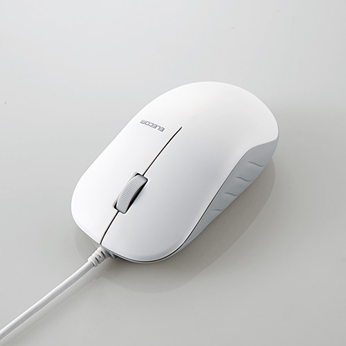 法人向け高耐久マウス/USB光学式有線マウス/3ボタン/EU RoHS指令準拠/ホワイト