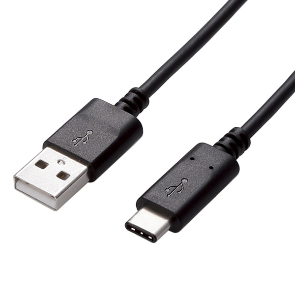 スマートフォン用USB2.0ケーブル/USB(A-C)/認証品/1.5m/ブラック