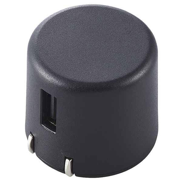 スマートフォン・タブレット用AC充電器/USB-Aメス1ポート/1.8A出力/ブラック