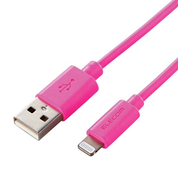 Lightningケーブル/スタンダード/0.5m/ピンク