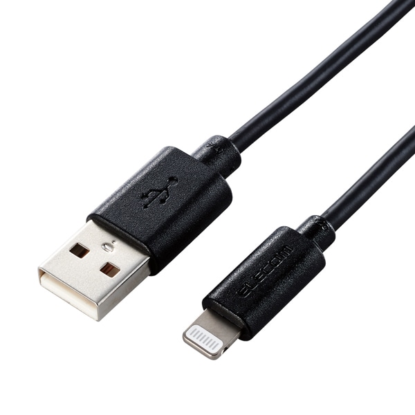 Lightningケーブル/スタンダード/1.0m/ブラック