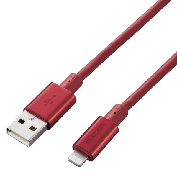 Lightningケーブル/準高耐久/アルミコネクタ/2.0m/レッド