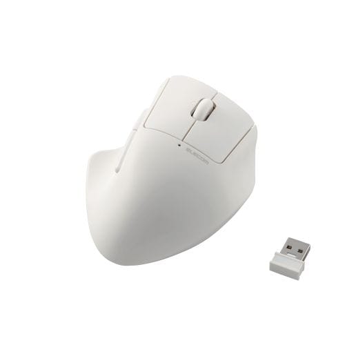 マウス/SHELLPHA/無線2.4GHz/5ボタン/チルトホイール/抗菌仕様/静音設計/ホワイト
