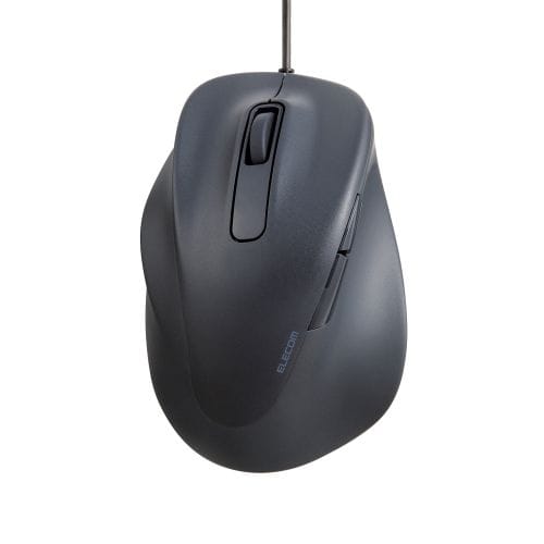 マウス/EX-G/2023年モデル/左手専用/Lサイズ/有線/5ボタン/抗菌仕様/静音設計/ブラック