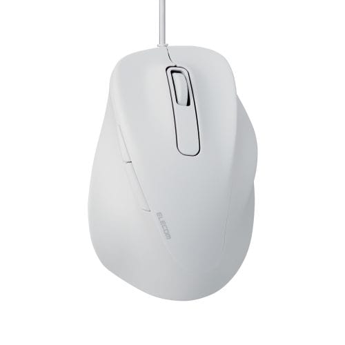 マウス/EX-G/2023年モデル/右手専用/XLサイズ/有線/5ボタン/抗菌仕様/静音設計/ホワイト