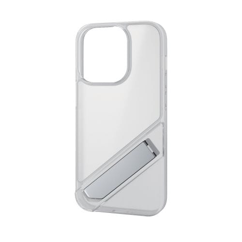 iPhone 14 Pro用ハイブリッドケース/キックスタンド/シルキークリア