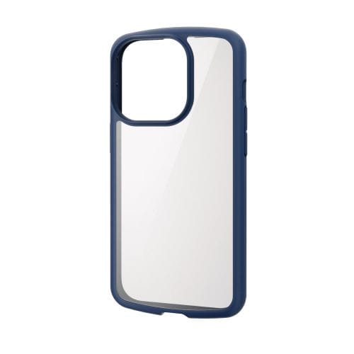 iPhone 14 Pro用ハイブリッドケース/TOUGH SLIM LITE/フレームカラー/背面クリア/ネイビー