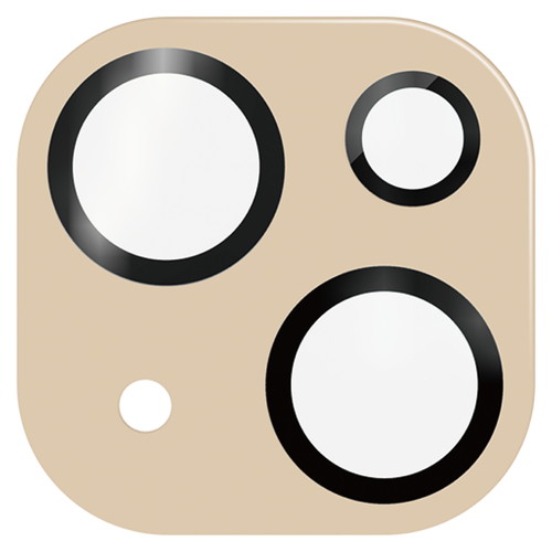 iPhone 15/iPhone 15 Plus用カメラレンズカバー/ガラス/&Me/パレットカラー/カフェオレ