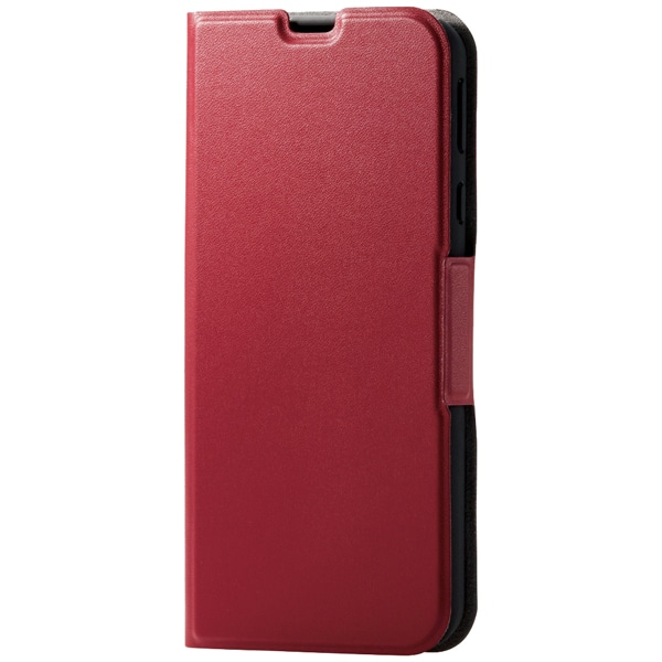 AQUOS sense3/AQUOS sense3 lite/Android One S7用ソフトレザーケース/薄型/磁石付/レッド