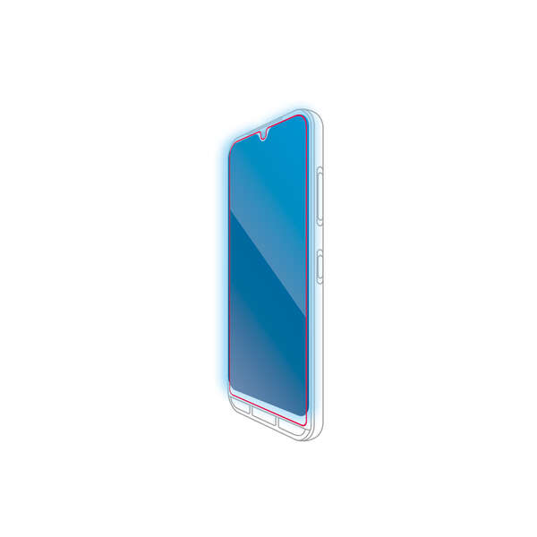 かんたんスマホ3/あんしんスマホ(KY-51B)用ガラスフィルム/高透明/ブルーライトカット
