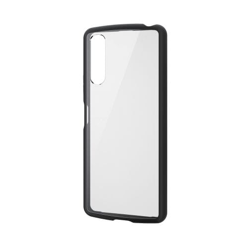 Xperia 10 IV(SO-52C/SOG07)用ハイブリッドケース/TOUGH SLIM LITE/フレームカラー/背面クリア/ブラック
