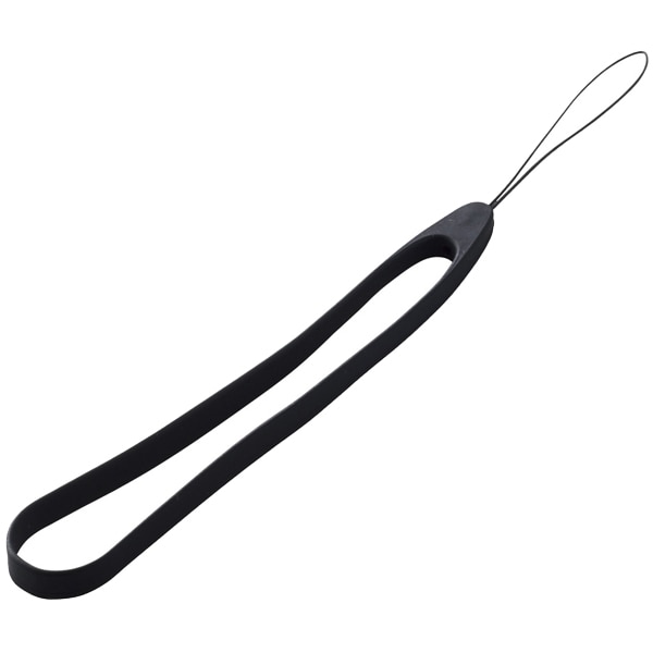 スマートフォン用ストラップ/ハンドストラップ/シリコン/ブラック