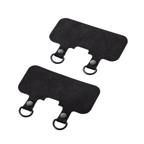 ストラップホールシート/2口タイプ/2枚入り/ブラック