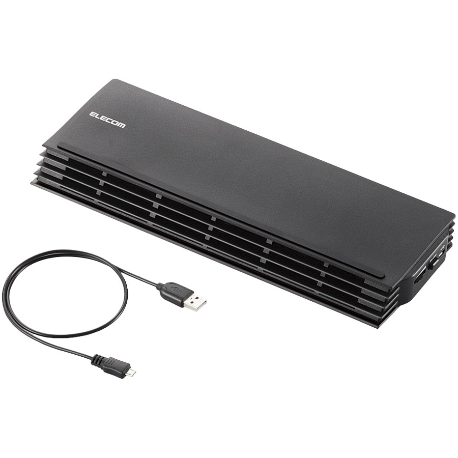 ノートPC用クーラー/小型バー/12.1～17インチ対応/ブラック
