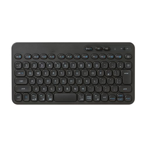 キーボード/Bluetooth/メンブレン式/コンパクト/Caps Lock機能無効化スイッチ搭載/抗菌/ブラック