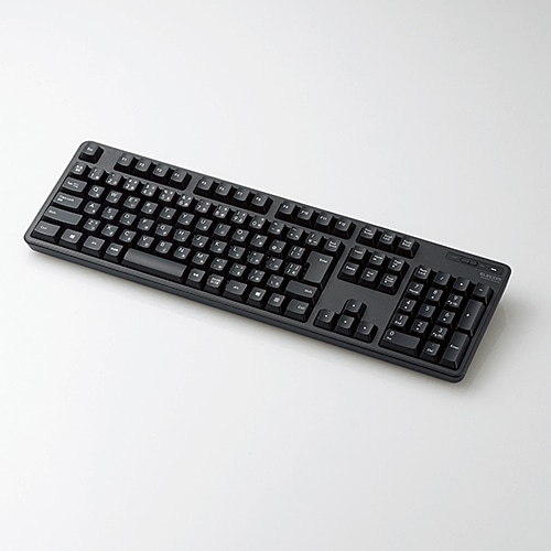 無線キーボード/メンブレン式/フルサイズ/ブラック
