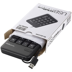 USBテンキーボード/メンブレン/ブラック/RoHS指令準拠