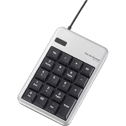 USBテンキーボード/Mサイズ/メンブレン/シルバー
