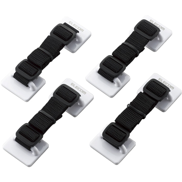 TV用耐震ベルト/～50V用/強力粘着シールタイプ/4本入