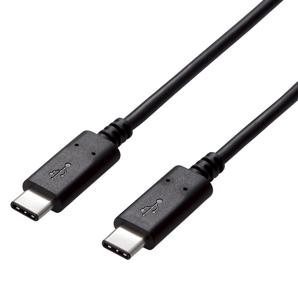 USB2.0ケーブル/C-Cタイプ/認証品/USB Power Delivery対応/5A出力/1.0m/ブラック
