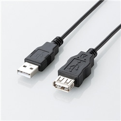 エコUSB2.0延長ケーブル/A-Aメスタイプ/エコ/3m/ブラック
