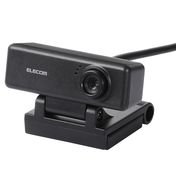 PC Webカメラ/100万画素/マイク内蔵/高精細ガラスレンズ/ブラック