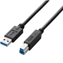 EU RoHS指令準拠 USB3.0ケーブル(A-B)/2.0m/ブラック