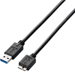 USB3.0ケーブル(A-microB)/1.0m/ブラック