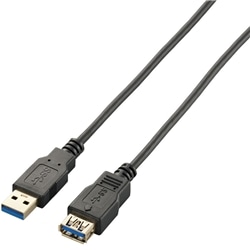 極細USB3.0延長ケーブル(A-A)/2.0m/ブラック