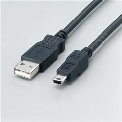 フェライトコア内蔵USB2.0対応ケーブル(A:ミニBタイプ)