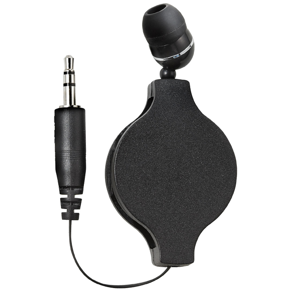 地デジ用イヤホン 1.2m ブラック