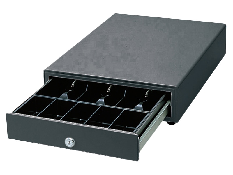 キャッシュドロア(小型)/TMプリンタ接続用/3札5硬貨/ダークグレイ