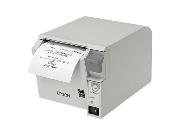 サーマルレシートプリンター/80mm/USB/前面操作/クールホワイト