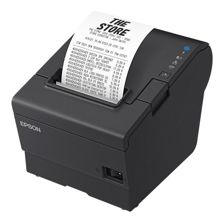 レシートプリンター/80mm・58mm/USB・有線LAN・パラレル/電源同梱/ブラック