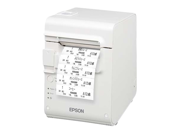 サーマルレシートプリンター/80mm/有線・無線LAN/メロディーブザー搭載/クールホワイト