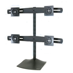 DS100クアッドモニターデスクスタンド