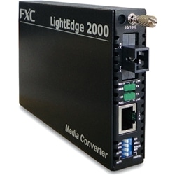 10BASE-T/100BASE-TX to FX(1芯SC、SMF20km) メディアコンバータ + 同製品SB5バンドル