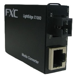 10BASE-T/100BASE-TX to FX(1芯SC、SMF40km) メディアコンバータ + 同製品SB5バンドル