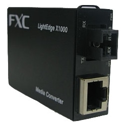 10BASE-T/100BASE-TX to 100BASE-FX(SC、SMF-40Km)メディアコンバータ