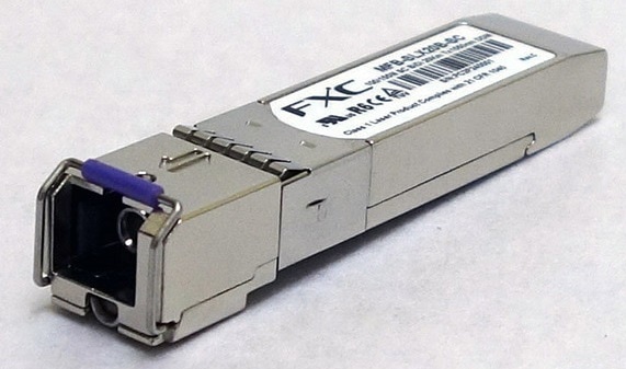 100BASE-FX SMF LC 1芯(20km/TX1550nm) SFP モジュール + 同製品SB5バンドル