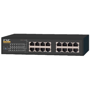 16ポート 10/100/1000Mbps イーサネットスイッチ