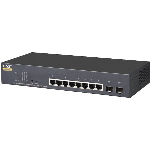 Lite Smart PoE機能付スマートスイッチ 8ポートタイプ（10/100/1000MPoE×8、1GSFP×2） ＋ 同製品SB5バンドル