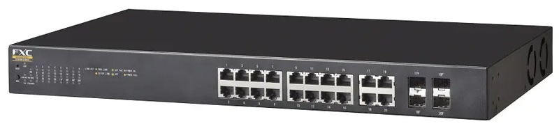 Lite Smart PoE機能付スマートスイッチ 20ポートタイプ（10/100/1000MPoE×16、1GSFP×4）