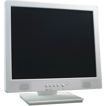 15型キャビネット式タッチパネルモニター 抵抗膜方式 ホワイト