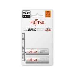 富士通 ニッケル水素電池 単3形 1.2V min.1900mAh HR-3UTC/2個パック