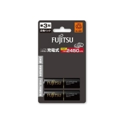 富士通 ニッケル水素電池 単3形 1.2V min.2450mAh HR-3UTHC/2個パック