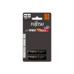 富士通 ニッケル水素電池 単4形 1.2V min.900mAh HR-4UTHC/2個パック