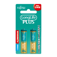 富士通 アルカリ乾電池 単4形 1.5V LR03F LongLife PLUS/2個パック
