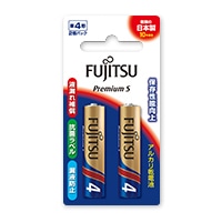 富士通 アルカリ乾電池 単4形 1.5V LR03F Premium S/2個パック